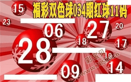 双色球第2022034期红球11码图谜