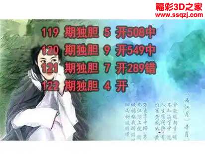 3d2024122期神仙姐姐独胆