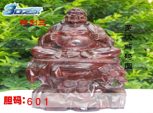 排列三2022197期:罗汉解码图