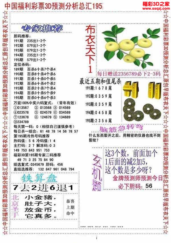 3d2022195期真精华会员布衣12