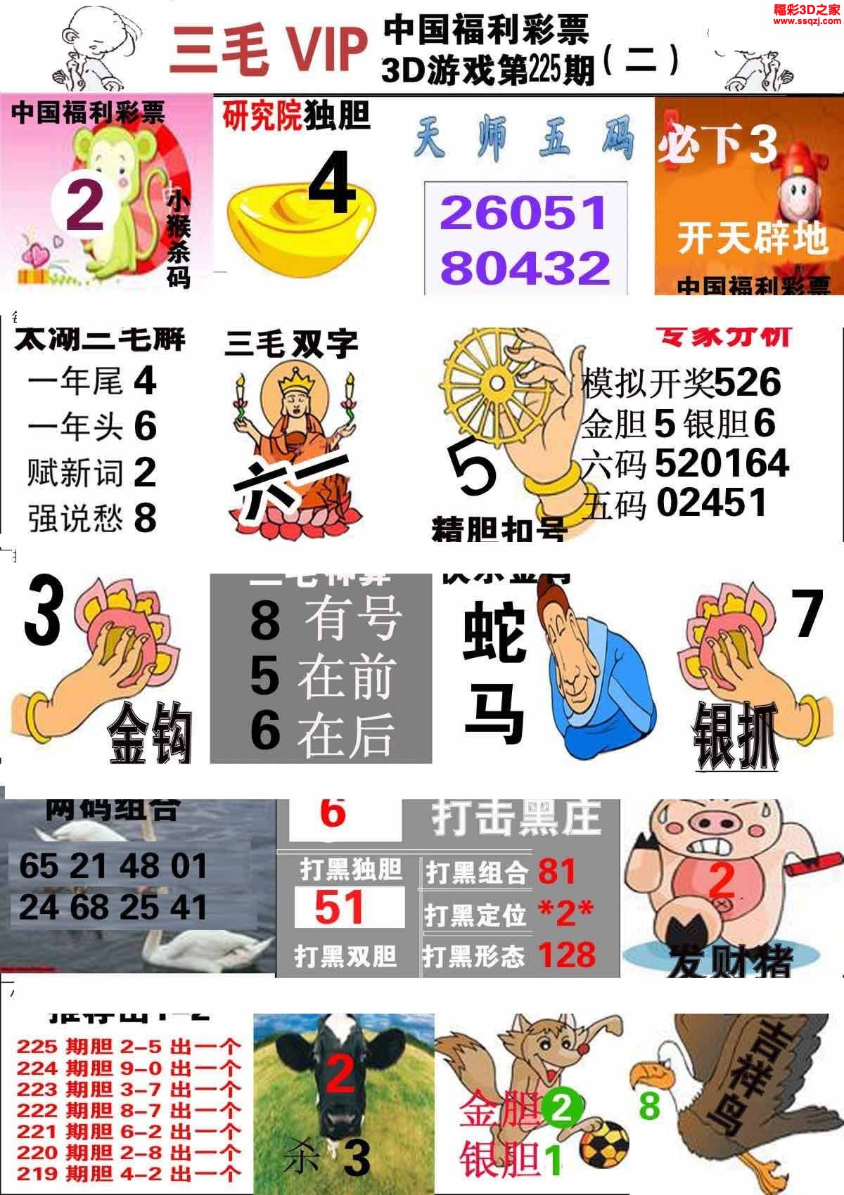 3d2022225期三毛图库第二版