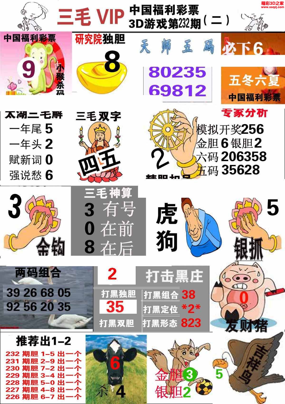 3d2022232期三毛图库第二版