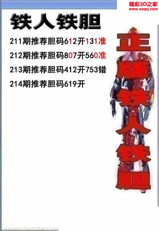 3d2022214期铁人双胆