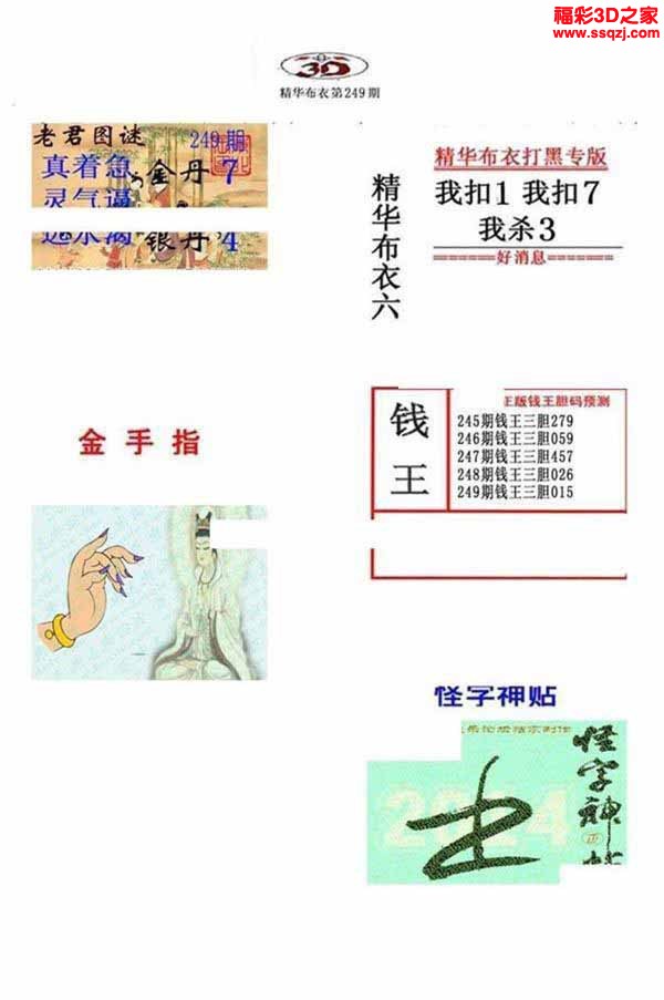 3d2022249期真精华布衣天下123456