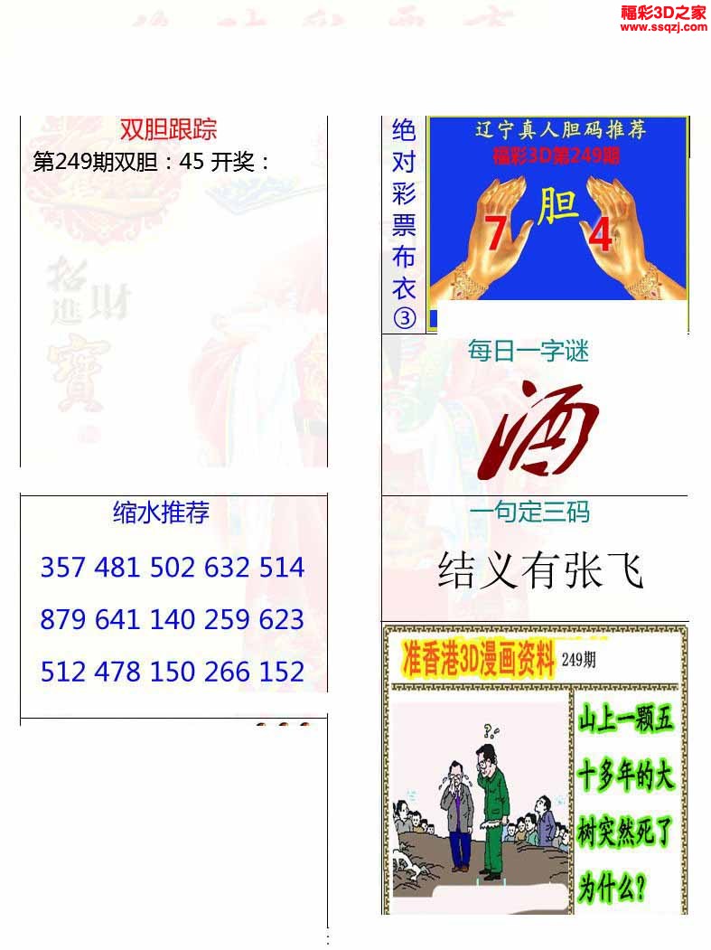 3d2022249期原始绝对布衣1234