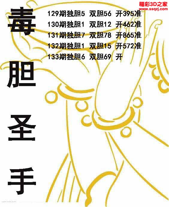 3d2022133期毒胆圣手 4连中