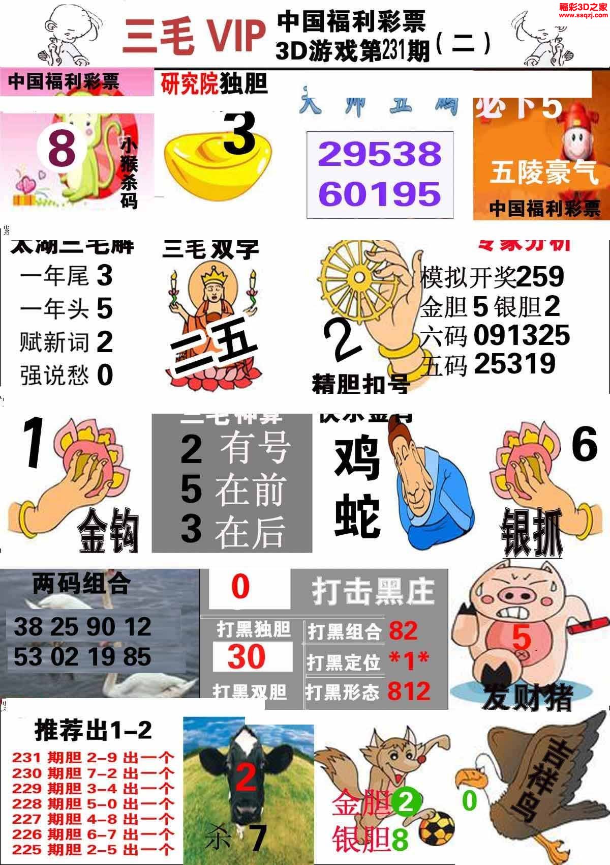 3d2022231期三毛图库第二版