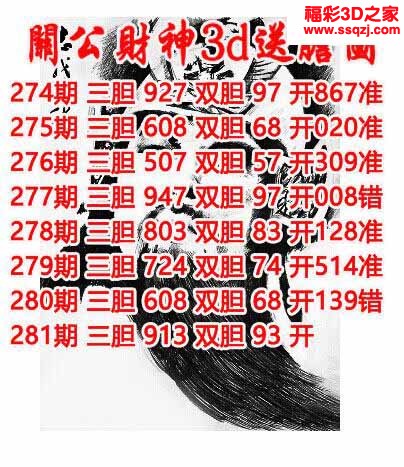 3d2022281期关公财神双胆三胆