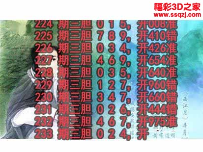 3d2022233期神仙姐姐独胆 中7