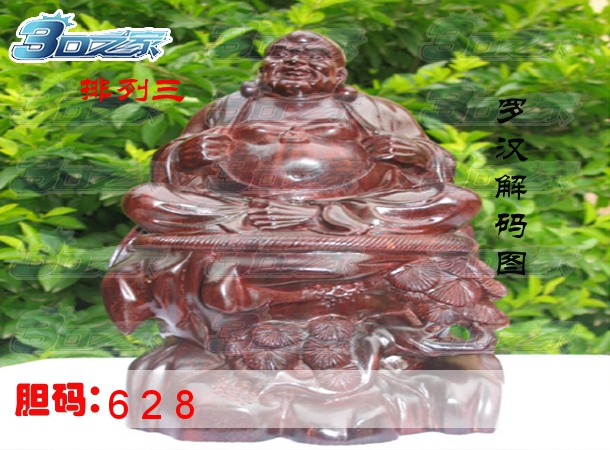 排列三2022188期:罗汉解码图