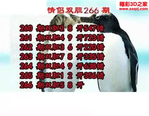 3d2023266期情侣双胆