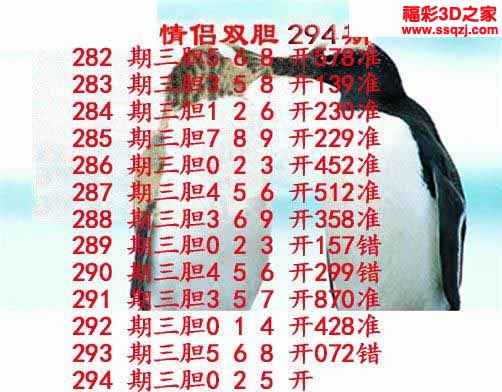 3d2022294期情侣双胆