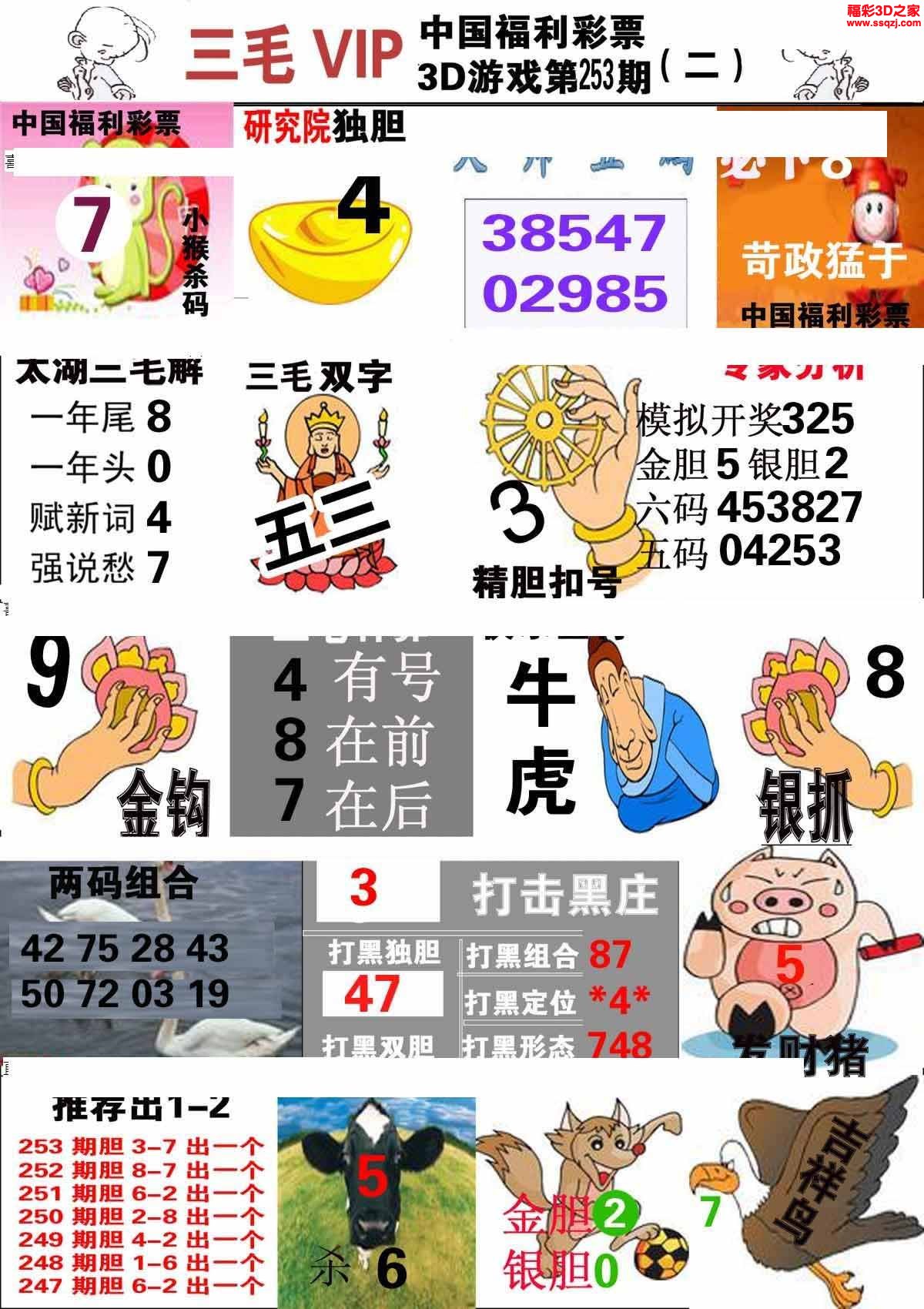 3d2022253期三毛图库第二版