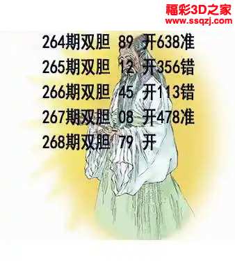3d2023268期布衣天下双胆 中8