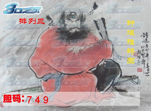 排列三2024021期:钟馗赐码图