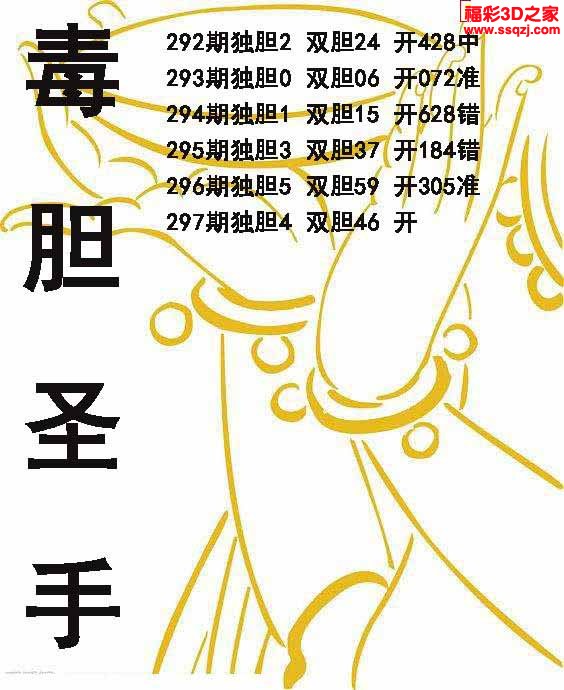 3d2022297期毒胆圣手 中5
