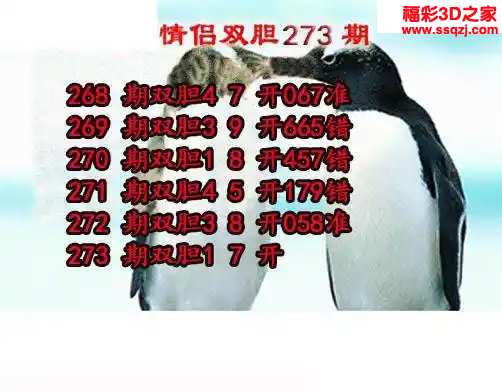 3d2023273期情侣双胆 中8
