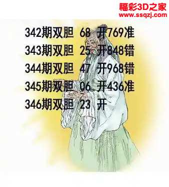 3d2023346期布衣天下双胆 中6