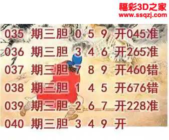 3d2024040期打虎英雄图谜 中2