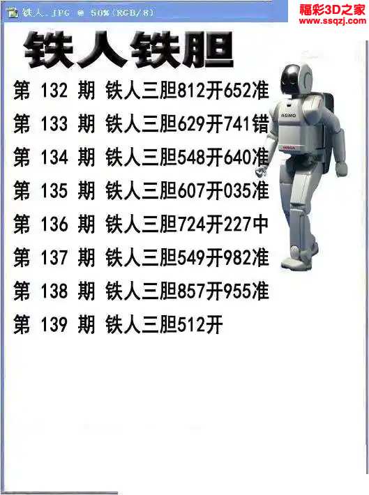 3d2024139期铁人铁胆 5连中