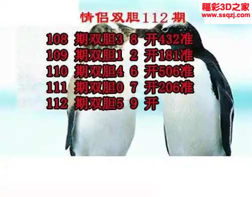 3d2024112期情侣双胆 4连中