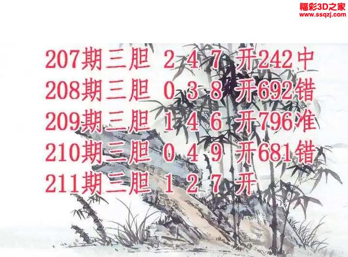 3d2023211期紫竹双胆