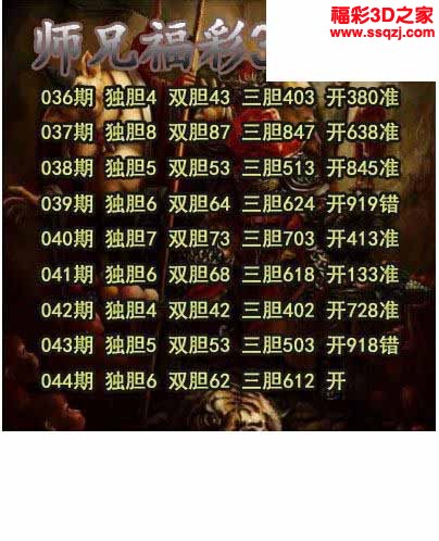 3d2023044期师兄送胆