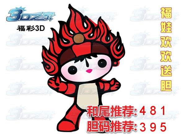 3D2024029期:福娃欢欢胆码