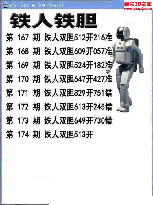 3d2023174期铁人双胆