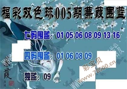 2022005期双色球蒹葭围蓝图谜