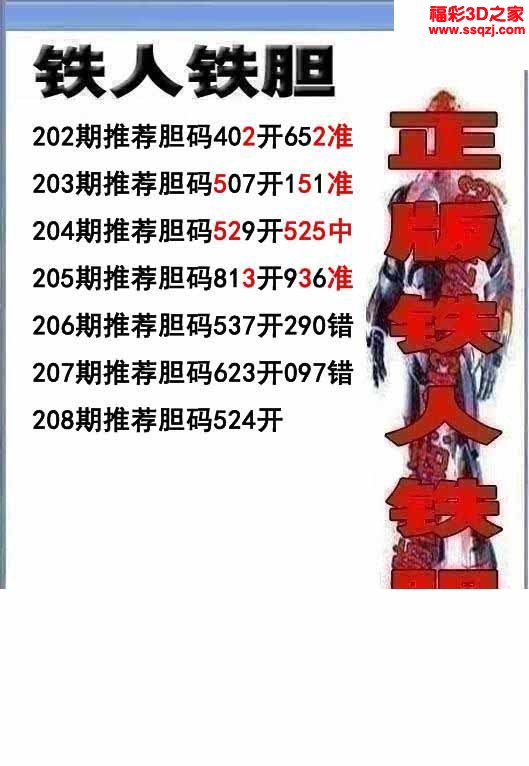 3d2022208期铁人双胆