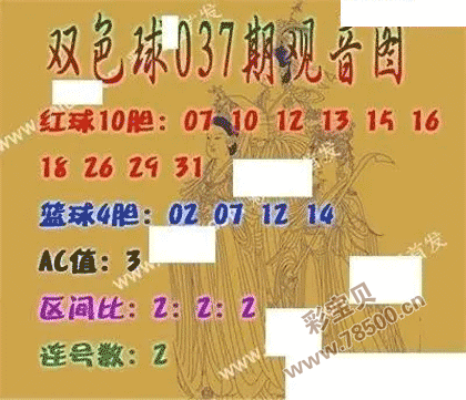 2022037期彩票双色球观音图谜