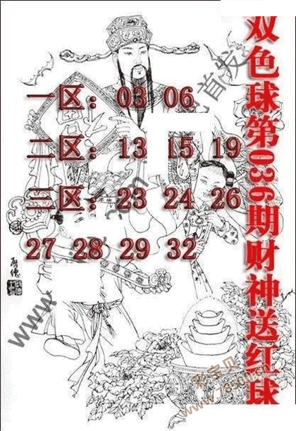 2022年036期财神今晚一注双色球图谜