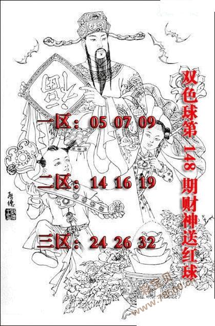 2021年148期财神今晚一注双色球图谜