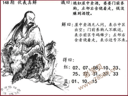 双色球2021148期伏羲真解图
