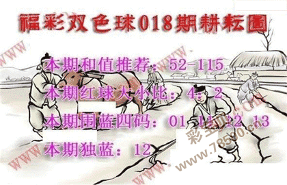 第2022018期福彩双色球耕耘图谜
