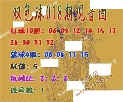 2022018期彩票双色球观音图谜