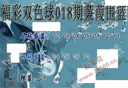 2022018期双色球蒹葭围蓝图谜