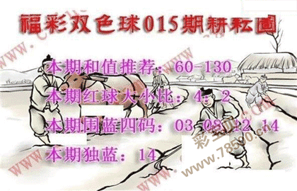 第2022015期福彩双色球耕耘图谜