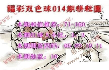 第2022014期福彩双色球耕耘图谜