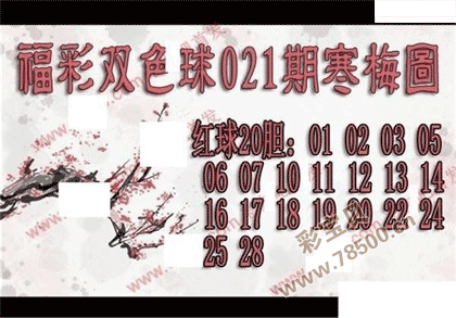 双色球2022021期寒梅图谜