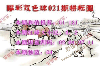 第2022021期福彩双色球耕耘图谜