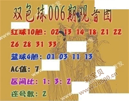 2022006期彩票双色球观音图谜