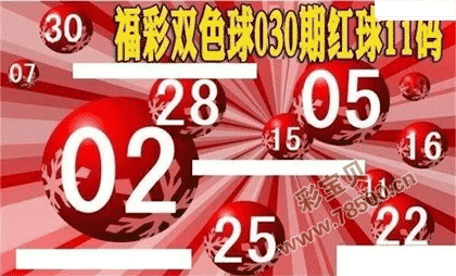 22030期福彩双色球红球11码大底图谜