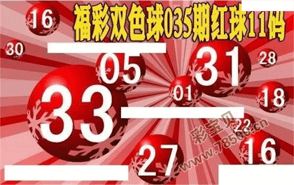 双色球第2022035期红球11码图谜