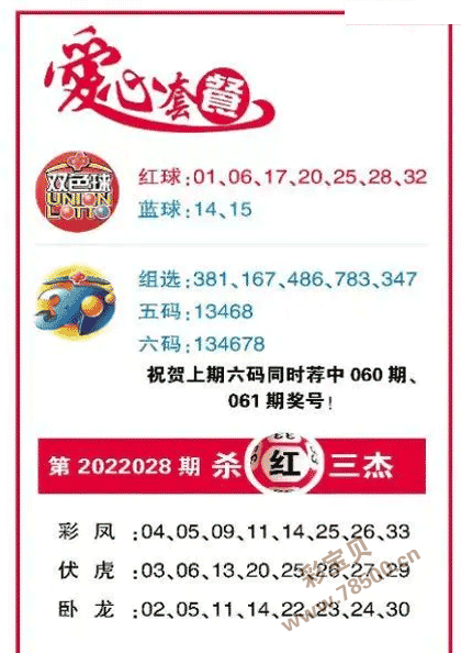 028期双色球全国联销图杀三红