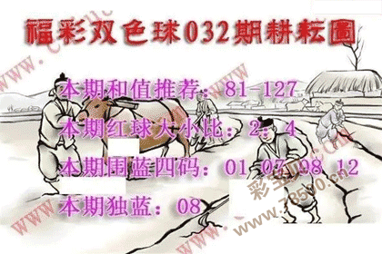 第2022032期福彩双色球耕耘图谜