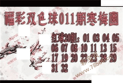 双色球2022011期寒梅图谜