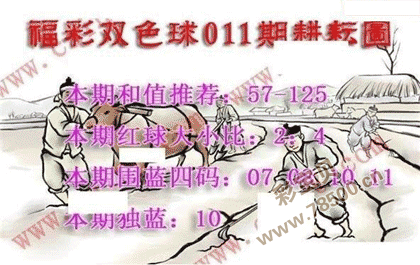 第2022011期福彩双色球耕耘图谜