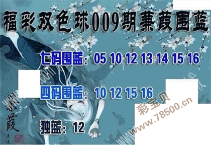 2022009期双色球蒹葭围蓝图谜